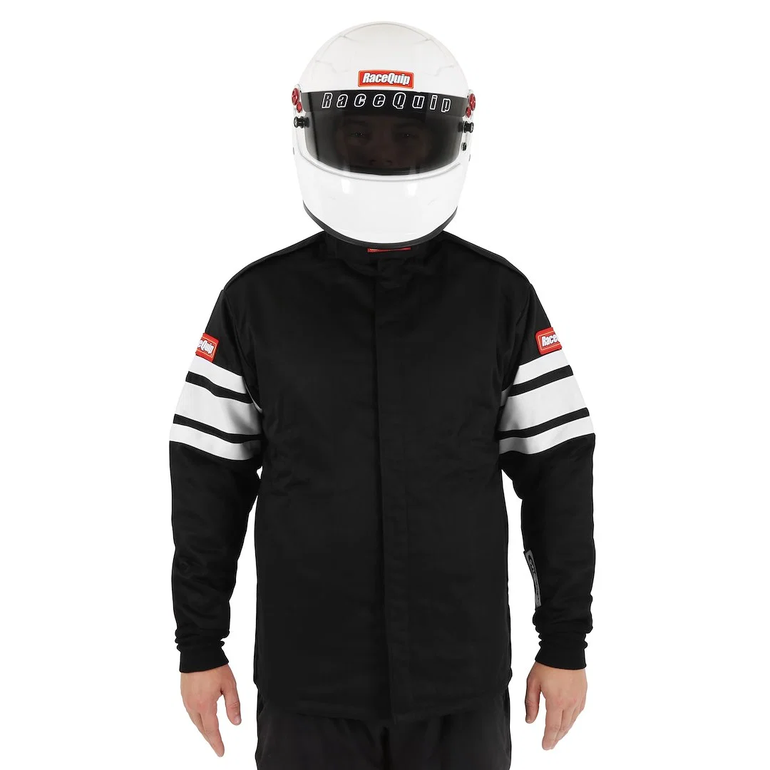 121007 – RACEQUIP Racing Apparel, Jacket 2 Extra Large SFI 3.2A/5 Rated Thermal Protective Performance 25 Black Pyrov...